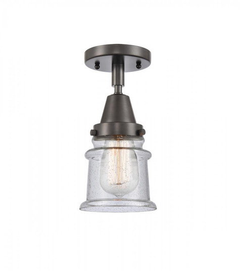 Canton - 1 Light - 6 inch - Oil Rubbed Bronze - Semi-Flush Mount (3442|447-1C-OB-G184S)