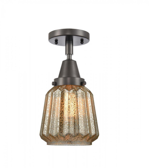 Chatham - 1 Light - 7 inch - Oil Rubbed Bronze - Semi-Flush Mount (3442|447-1C-OB-G146)