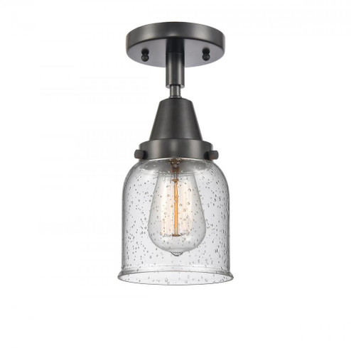 Bell - 1 Light - 5 inch - Matte Black - Semi-Flush Mount (3442|447-1C-BK-G54-LED)