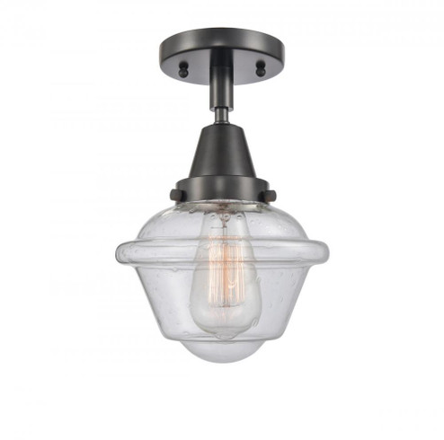 Oxford - 1 Light - 8 inch - Matte Black - Semi-Flush Mount (3442|447-1C-BK-G534)