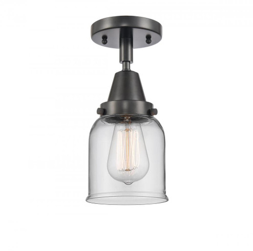 Bell - 1 Light - 5 inch - Matte Black - Semi-Flush Mount (3442|447-1C-BK-G52-LED)