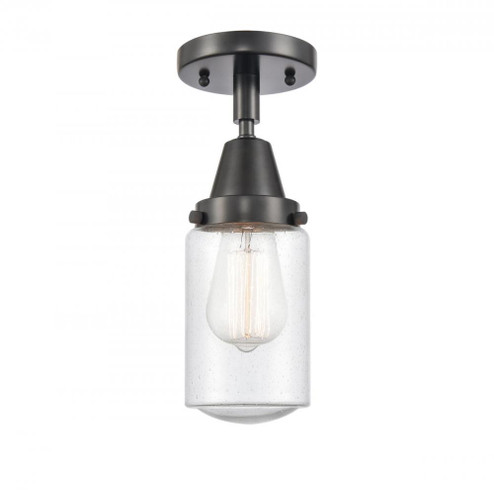Dover - 1 Light - 5 inch - Matte Black - Semi-Flush Mount (3442|447-1C-BK-G314)