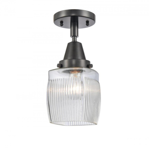 Colton - 1 Light - 6 inch - Matte Black - Semi-Flush Mount (3442|447-1C-BK-G302-LED)