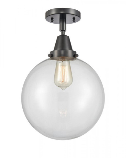 Beacon - 1 Light - 10 inch - Matte Black - Semi-Flush Mount (3442|447-1C-BK-G202-10)