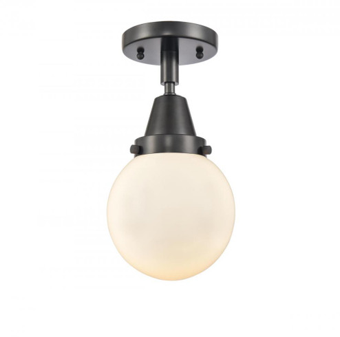 Beacon - 1 Light - 6 inch - Matte Black - Semi-Flush Mount (3442|447-1C-BK-G201-6)