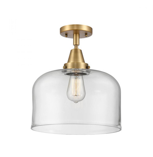 Bell - 1 Light - 12 inch - Brushed Brass - Semi-Flush Mount (3442|447-1C-BB-G72-L)