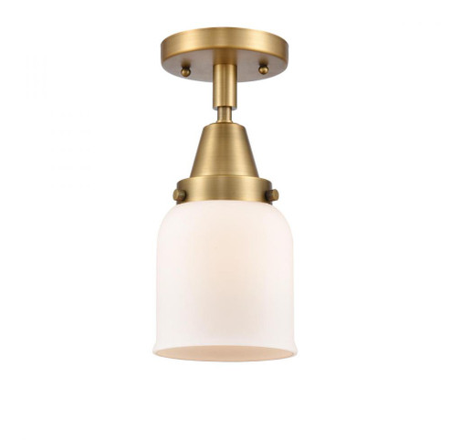 Bell - 1 Light - 5 inch - Brushed Brass - Semi-Flush Mount (3442|447-1C-BB-G51)