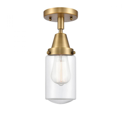 Dover - 1 Light - 5 inch - Brushed Brass - Semi-Flush Mount (3442|447-1C-BB-G312-LED)