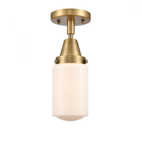 Dover - 1 Light - 5 inch - Brushed Brass - Semi-Flush Mount (3442|447-1C-BB-G311)
