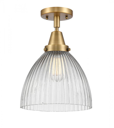 Seneca Falls - 1 Light - 10 inch - Brushed Brass - Semi-Flush Mount (3442|447-1C-BB-G222-LED)