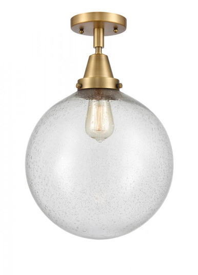 Beacon - 1 Light - 12 inch - Brushed Brass - Semi-Flush Mount (3442|447-1C-BB-G204-12)