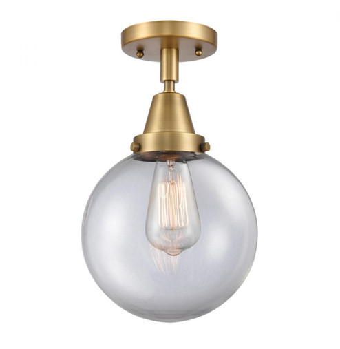 Beacon - 1 Light - 8 inch - Brushed Brass - Semi-Flush Mount (3442|447-1C-BB-G202-8-LED)