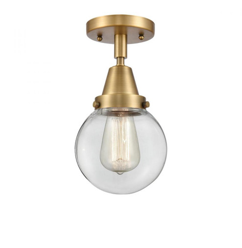 Beacon - 1 Light - 6 inch - Brushed Brass - Flush Mount (3442|447-1C-BB-G202-6)