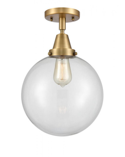 Beacon - 1 Light - 10 inch - Brushed Brass - Semi-Flush Mount (3442|447-1C-BB-G202-10-LED)