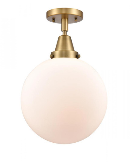 Beacon - 1 Light - 10 inch - Brushed Brass - Semi-Flush Mount (3442|447-1C-BB-G201-10-LED)