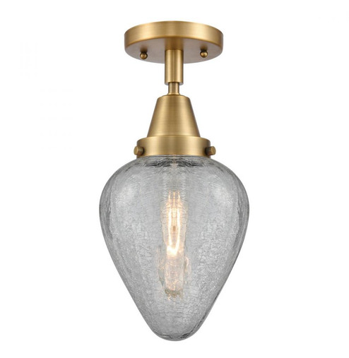 Geneseo - 1 Light - 7 inch - Brushed Brass - Semi-Flush Mount (3442|447-1C-BB-G165-LED)