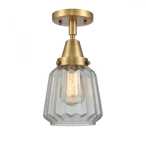 Chatham - 1 Light - 7 inch - Brushed Brass - Flush Mount (3442|447-1C-BB-G142)