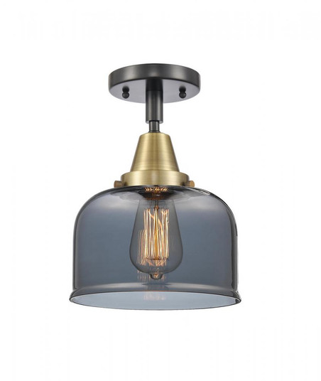 Bell - 1 Light - 8 inch - Black Antique Brass - Semi-Flush Mount (3442|447-1C-BAB-G73)