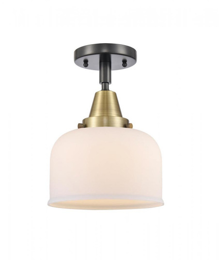 Bell - 1 Light - 8 inch - Black Antique Brass - Semi-Flush Mount (3442|447-1C-BAB-G71-LED)