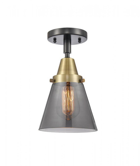Cone - 1 Light - 6 inch - Black Antique Brass - Flush Mount (3442|447-1C-BAB-G63)
