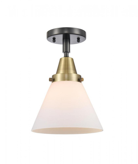 Cone - 1 Light - 8 inch - Black Antique Brass - Flush Mount (3442|447-1C-BAB-G41-LED)