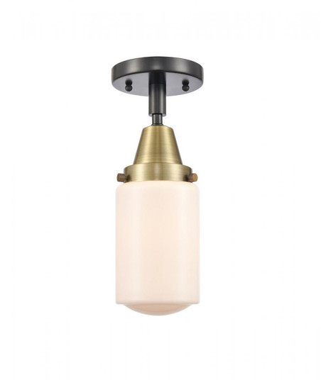 Dover - 1 Light - 5 inch - Black Antique Brass - Semi-Flush Mount (3442|447-1C-BAB-G311-LED)