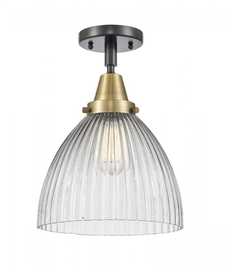 Seneca Falls - 1 Light - 10 inch - Black Antique Brass - Semi-Flush Mount (3442|447-1C-BAB-G222-LED)