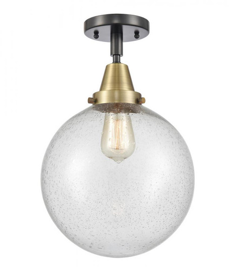 Beacon - 1 Light - 10 inch - Black Antique Brass - Semi-Flush Mount (3442|447-1C-BAB-G204-10-LED)