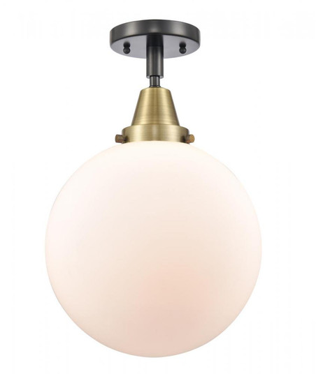 Beacon - 1 Light - 10 inch - Black Antique Brass - Semi-Flush Mount (3442|447-1C-BAB-G201-10)