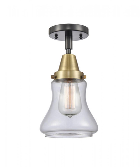 Bellmont - 1 Light - 6 inch - Black Antique Brass - Semi-Flush Mount (3442|447-1C-BAB-G192-LED)