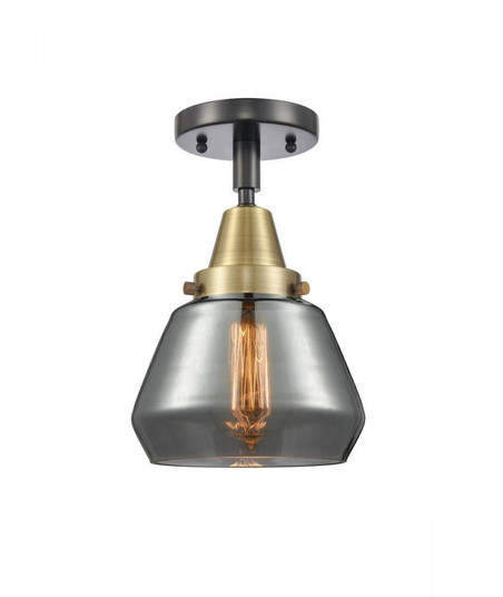 Fulton - 1 Light - 7 inch - Black Antique Brass - Semi-Flush Mount (3442|447-1C-BAB-G173)