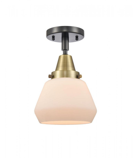 Fulton - 1 Light - 7 inch - Black Antique Brass - Semi-Flush Mount (3442|447-1C-BAB-G171-LED)