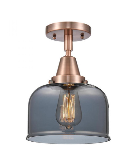Bell - 1 Light - 8 inch - Antique Copper - Semi-Flush Mount (3442|447-1C-AC-G73-LED)