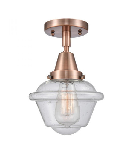Oxford - 1 Light - 8 inch - Antique Copper - Semi-Flush Mount (3442|447-1C-AC-G534)