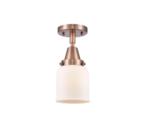 Bell - 1 Light - 5 inch - Antique Copper - Semi-Flush Mount (3442|447-1C-AC-G51-LED)