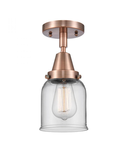 Bell - 1 Light - 5 inch - Antique Copper - Semi-Flush Mount (3442|447-1C-AC-G52)