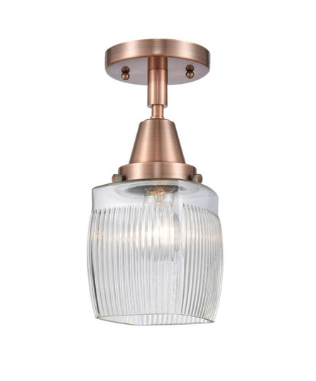 Colton - 1 Light - 6 inch - Antique Copper - Semi-Flush Mount (3442|447-1C-AC-G302-LED)