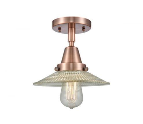 Halophane - 1 Light - 9 inch - Antique Copper - Flush Mount (3442|447-1C-AC-G2-LED)