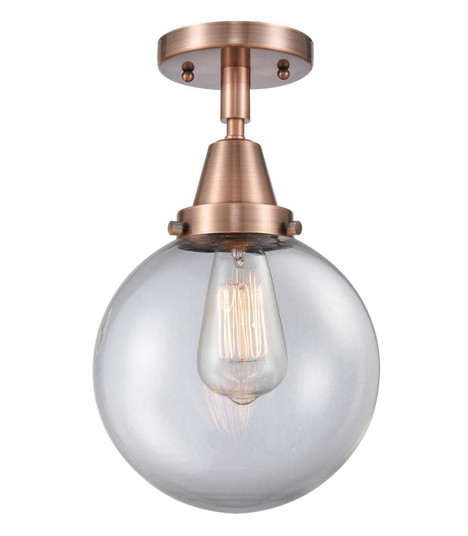 Beacon - 1 Light - 8 inch - Antique Copper - Semi-Flush Mount (3442|447-1C-AC-G202-8-LED)