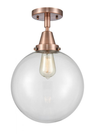 Beacon - 1 Light - 10 inch - Antique Copper - Semi-Flush Mount (3442|447-1C-AC-G202-10-LED)