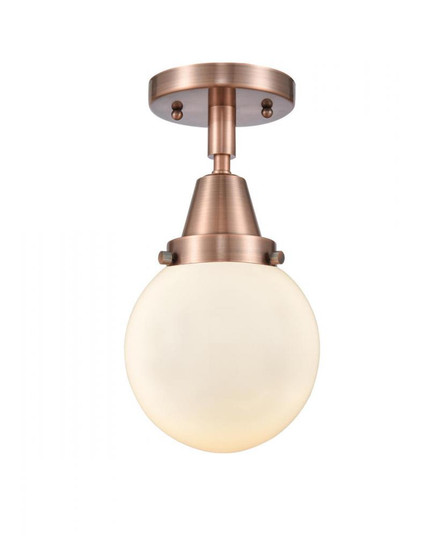 Beacon - 1 Light - 6 inch - Antique Copper - Semi-Flush Mount (3442|447-1C-AC-G201-6-LED)