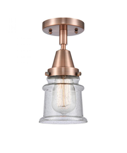 Canton - 1 Light - 6 inch - Antique Copper - Semi-Flush Mount (3442|447-1C-AC-G184S)