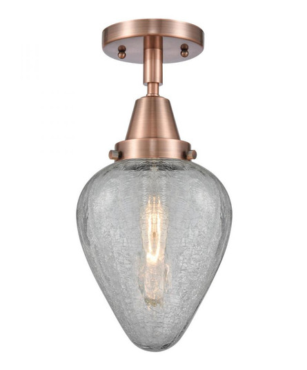 Geneseo - 1 Light - 7 inch - Antique Copper - Semi-Flush Mount (3442|447-1C-AC-G165-LED)