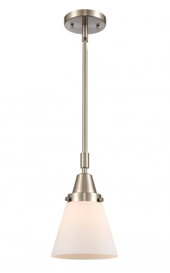 Cone - 1 Light - 6 inch - Brushed Satin Nickel - Mini Pendant (3442|447-1S-SN-G61-LED)