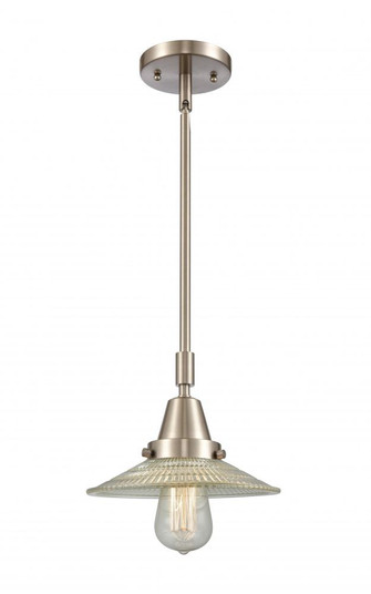 Halophane - 1 Light - 9 inch - Brushed Satin Nickel - Mini Pendant (3442|447-1S-SN-G2-LED)