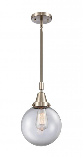 Beacon - 1 Light - 8 inch - Brushed Satin Nickel - Mini Pendant (3442|447-1S-SN-G202-8-LED)