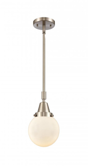 Beacon - 1 Light - 6 inch - Brushed Satin Nickel - Mini Pendant (3442|447-1S-SN-G201-6-LED)