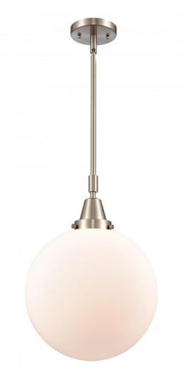 Beacon - 1 Light - 12 inch - Brushed Satin Nickel - Mini Pendant (3442|447-1S-SN-G201-12-LED)