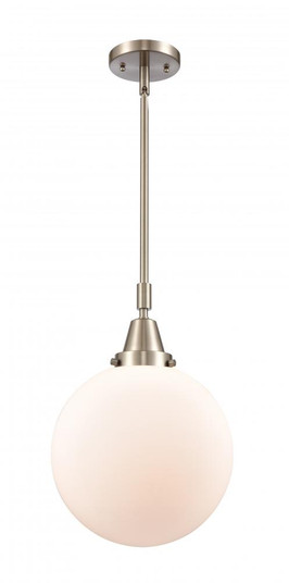 Beacon - 1 Light - 10 inch - Brushed Satin Nickel - Mini Pendant (3442|447-1S-SN-G201-10-LED)