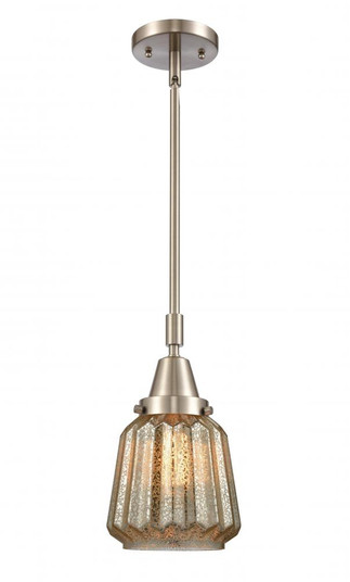 Chatham - 1 Light - 7 inch - Brushed Satin Nickel - Mini Pendant (3442|447-1S-SN-G146)